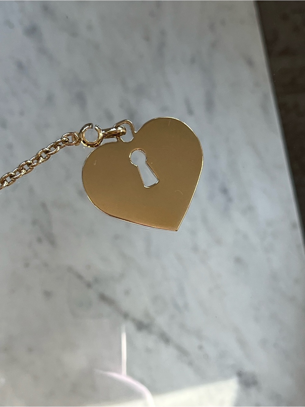 CHANEL 2002 Spring 24K Gold Plated Heart Lock Bag Charm w Pink Crystals Pristine - Picture 4 of 8